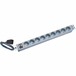 ONLINE USV-Systeme KG16A9SCH-RACK, 9 sortie(s) CA, Coupleur C13, 16 A, Gris, 2 m, 880 g