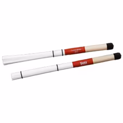 Sela SE-035, Baguettes balais, Nylon, Bois, Rouge, Blanc, Bois, Cajon, 350 mm