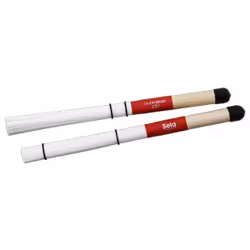 Sela SE-036, Baguettes balais, Nylon, Bois, Rouge, Blanc, Bois, Cajon, 350 mm