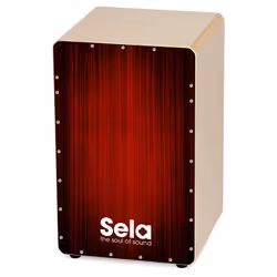 Sela SE-050 Tambour Cajón Rouge, Bois