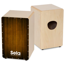 Sela SE-051 Tambour Cajón Marron, Bois