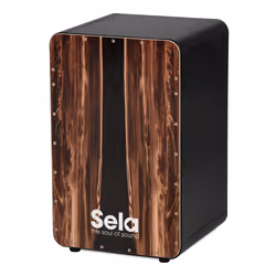 Sela SE-089 Tambour Cajón Noir, Noyer