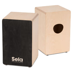 Sela SE-118 Tambour Cajón Noir, Bois