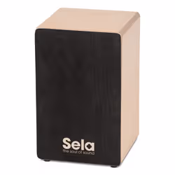 Sela SE-118 Tambour Cajón Noir, Bois