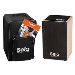 Sela SE-120 Tambour Cajón Noir, Bois
