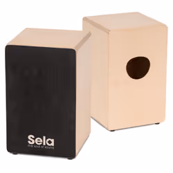 Sela SE-120 Tambour Cajón Noir, Bois