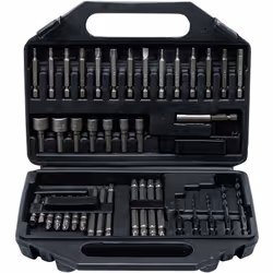 Étendue de la livraison: Embouts, 50 mm, plat 5 mm - 6 mm Embouts, 50 mm, six pans intérieurs 2, 2,5, 3, 4, 5, 6 mm Embouts,  ...