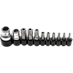 Bgs Technic - jeu d'embouts 6,3 mm (1/4'') 10 mm (3/8'') profil t (pour torx) avec perçage 11 pièces bgs 786