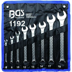 Bgs Technic - cles mixtes de 6 à 19 mm - trousse de 8 cles finition chromee bgs