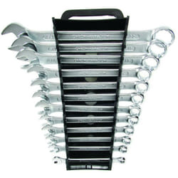 Bgs Technic - stand de 12 cles mixtes de 6 à 22 mm chromees satinees