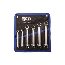 Bgs Technic - jeu de clés ouvert de l'anneau, coudé, 6 pièces.