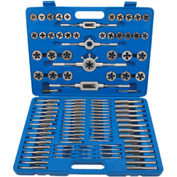 Spécialement pour filets fins 2 porte-filières 2 porte-tarauds 1 support T pour tarauds et filières 35 tarauds et filières ch ...