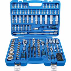 Coffret de douilles six pans et accessoires BGS TECHNIC - 1/4" / 3/8" / 1/2" en pouce - 192 pcs - 2245