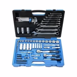 Coffret de douilles six pans, clés et accessoires BGS TECHNIC - 10 mm - 92 pcs - 2299