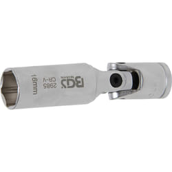 Douille articulée de bougie hexagonales 10 mm (3/8'') 16 mm bgs 2985