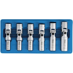 Bgs Technic - Jeu de clés articulées pour bougies de préchauffe universelles, hexagonales 10 mm (3/8') 8 - 16 mm 6 pièces