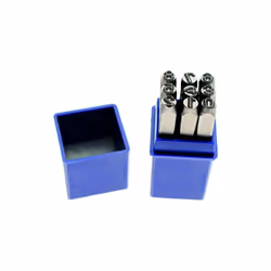 Taille de la police: 12.5 mm Dimensions: 1/2 ' dans une boîte en plastique Numéros 0-9 (6 est 9)