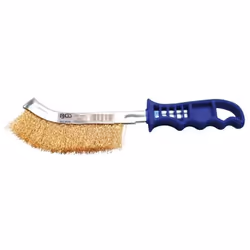 Brosse en fil dacier laitonnée 260 mm