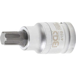 Bgs Technic - douille à embouts longueur 54MM carré femelle 12,5MM (1/2'') pour vag polydrive bgs 4159