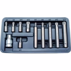Coffret de 11 pièces embouts XZN ou Spline - M5 à M12