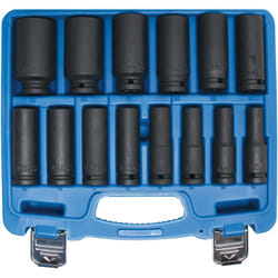 Bgs Technic - Jeu de douilles à choc, six pans 12,5 mm (1/2') 10 - 32 mm 14 pièces