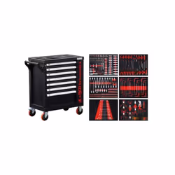 Servante datelier BGS TECHNIC - 7 tiroirs et 1 porte latérale - 250 outils - 6058