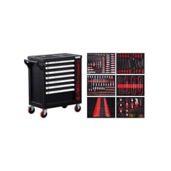 Servante datelier BGS TECHNIC - 7 tiroirs et 1 porte latérale - 250 outils - 6058