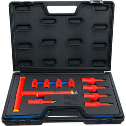 Jeu de douilles VDE BGS TECHNIC - empreinte carré femelle 10 et 12 mm- six pans femelle 4-10 mm - 10 pcs - 7132