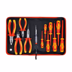 Jeu de pinces et tournevis VDE pour électricien BGS TECHNIC - 12 pcs - 7140