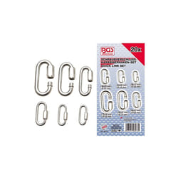 Bgs Technic - 8078 mousqueton avec vis assortiment de 20