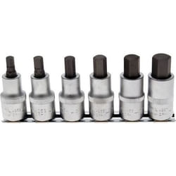 Jeu de douilles à embouts 125 mm (1/2) six pans intérieurs 6 - 14 mm 6 pièces