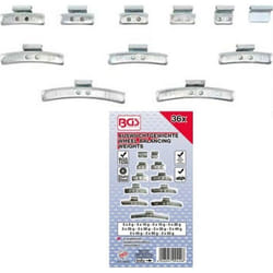 Assortiment de Masses / Plombs équilibrage 5 à 55 g pour roue acier/tôle - 36 pièces