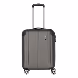 Travelite City, Chariot, Casque à coque dure, Anthracite, Small, 4 roue(s), Serrure avec fonction TSA
