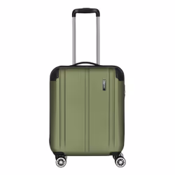 Travelite City, Chariot, Casque à coque dure, Vert, Small, 4 roue(s), Serrure avec fonction TSA