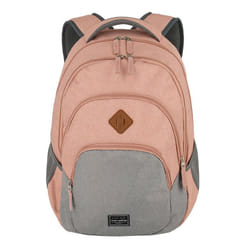travelite Sac à dos de loisirs rose gris pour femme et homme - Basic Melange Backpack Rose / Grey 76721