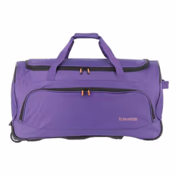travelite Sac de voyage violet noir pour femme et homme - Basics Fresh Wheeled Duffle Lila 221683