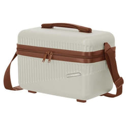 travelite Trousse de maquillage blanc brun clair pour femme - Bali Beautycase White / Cognac 290631