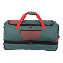 travelite Sac de voyage vert foncé orange pour femme et homme - Basics Wheeled Duffle Expandable L Green / Orange 307622