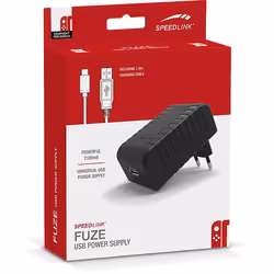 SPEEDLINK FUZE Manettes de jeu Noir Secteur Intérieure