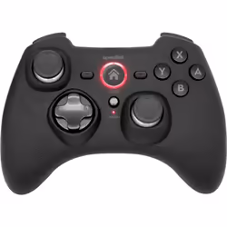 SPEEDLINK SL-330402-RRBK, Housing shell, Noir, Caoutchouc, Avec fil &amp;sans fil, Nintendo, Lithium-Ion (Li-Ion)