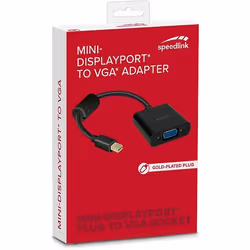 SPEEDLINK SL-170011-BK câble vidéo et adaptateur VGA (D-Sub) Mini DisplayPort Noir