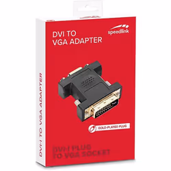SPEEDLINK SL-170009-BK changeur de genre de câble DVI VGA Noir