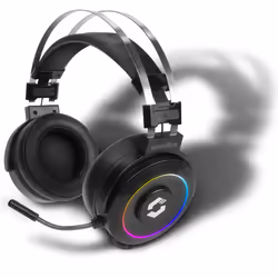 SPEEDLINK ORIOS RGB 7.1, Avec fil, Jouer, 20 - 20000 Hz, 375 g, Casque, Noir