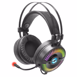 SPEEDLINK QUYRE RGB 7.1, Avec fil, Jouer, 20 - 10000 Hz, 385 g, Casque, Noir