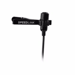 SPEEDLINK SL-8691-SBK-01, Microphone de PC, Avec fil, Noir, 2,5 m, 7 g