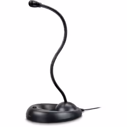 SPEEDLINK SL-800001-BK, Microphone de table, Avec fil, USB, USB Type-A, Noir, Adulte