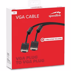 SPEEDLINK SL-170004-BK câble VGA 1,8 m VGA (D-Sub) Noir
