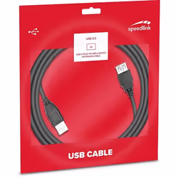 SPEEDLINK SL-170204-BK câble USB 3 m USB 2.0 USB A Noir