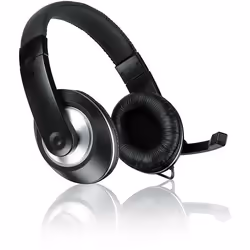 SPEEDLINK THEBE CS, Avec fil, Appels/Musique, Casque, Noir