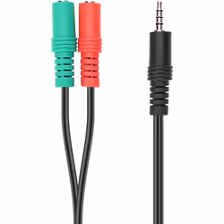 SPEEDLINK SL-450103-BK câble audio 0,23 m 3,5mm 2 x 3.5mm Noir